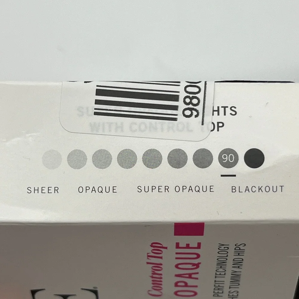HUE Tights Women Size 1 Espresso Super Opaque Control Top Perfit Technology 9007